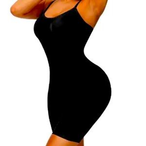 Black Shapewear seamless light body suit black XXL